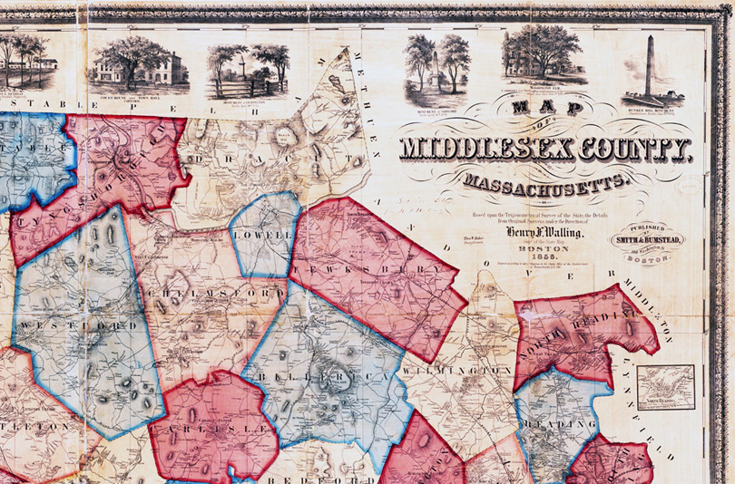 County of Middlesex Map Detail